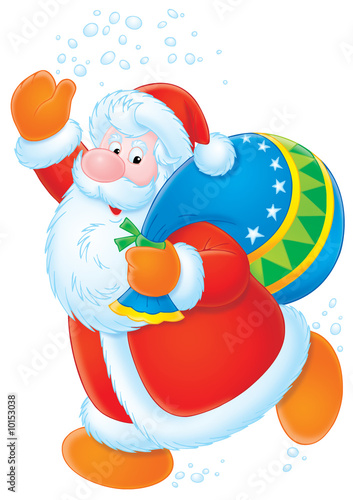 Santa Claus (color contour)
