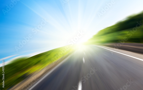 motion blur road and sun © Iakov Kalinin