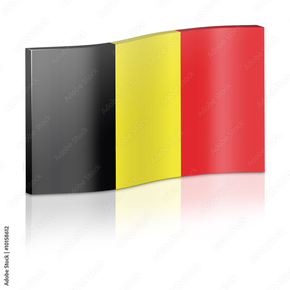 Fototapeta premium 3D Belgium flag