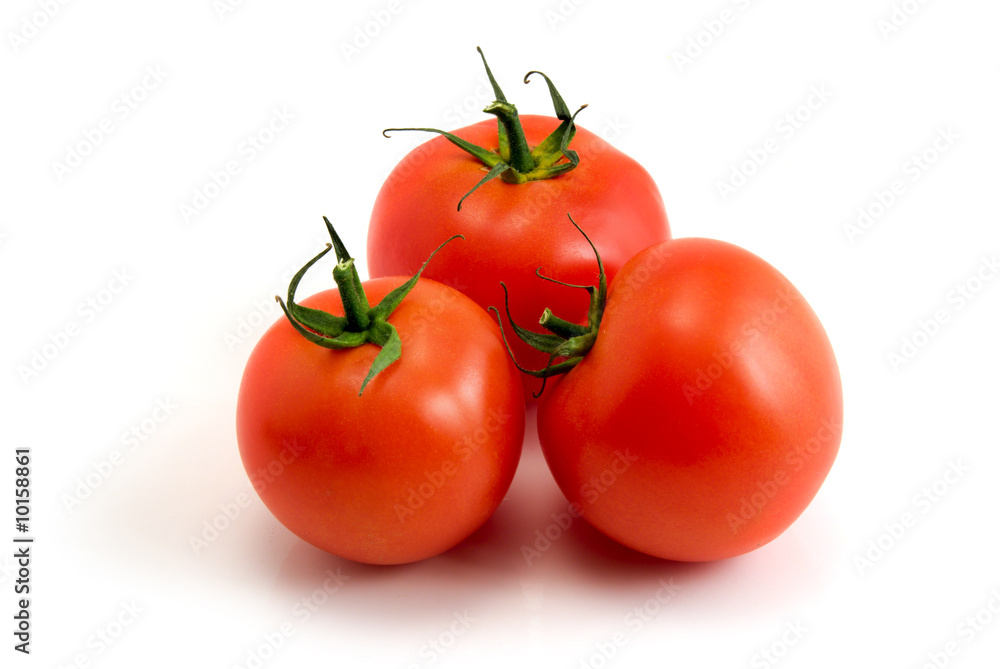tomatoes isolated on the white background tomatoes isolated on the white background