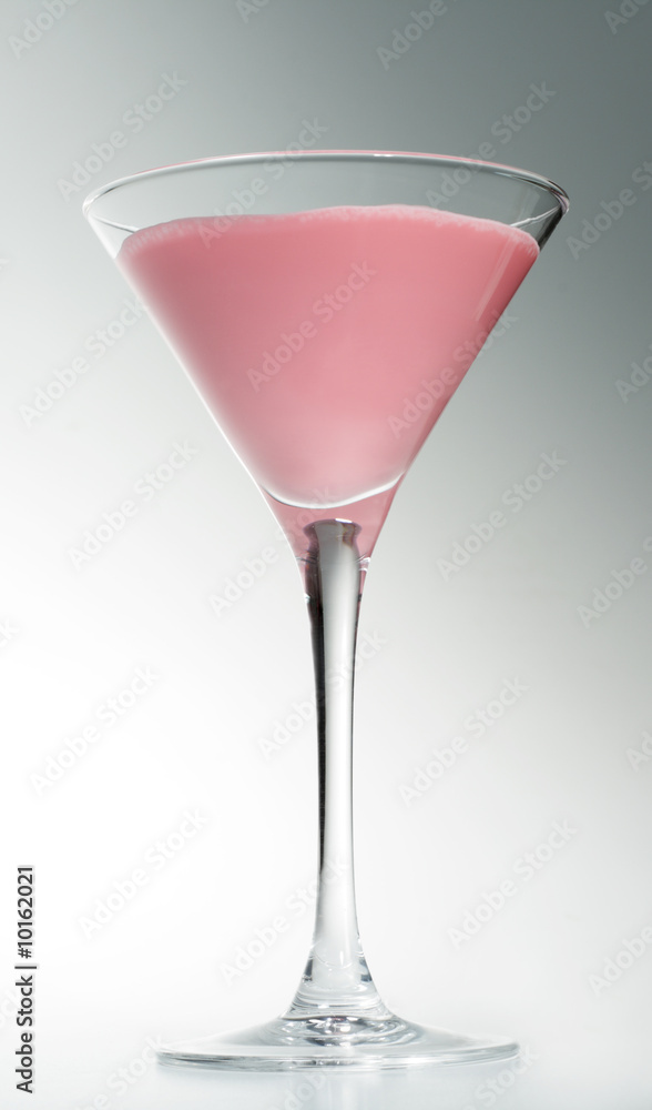 Alcoholic Cocktail with Grenadine Syrup and Cream Alcoholic Cocktail with Grenadine Syrup and Cream