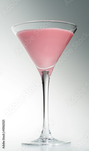 Alcoholic Cocktail with Grenadine Syrup and Cream