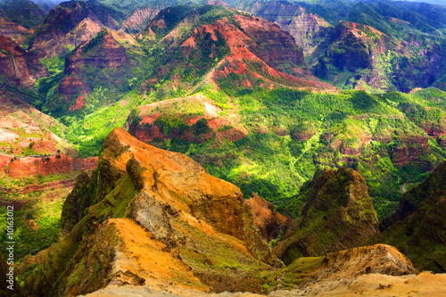 Rich Colorful Cliff of Na Pali Kauai