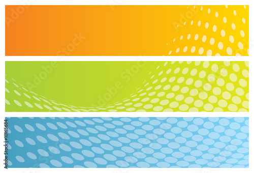 abstract banners (headers), vector illustration