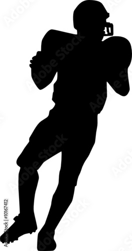 football player silhouette vector