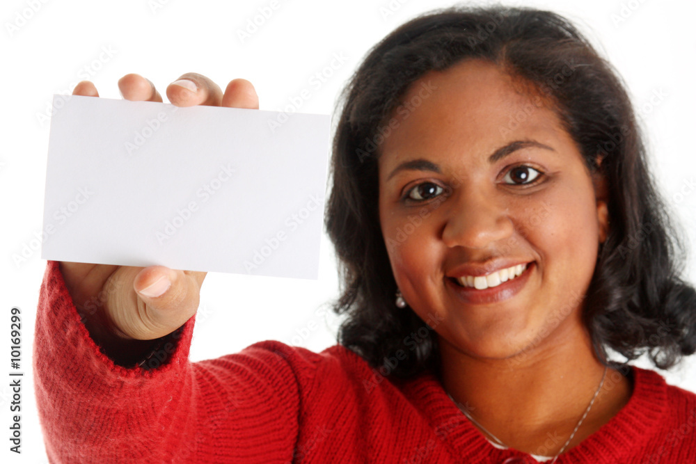 Portrait of a minority woman on white background Portrait of a minority woman on white background
