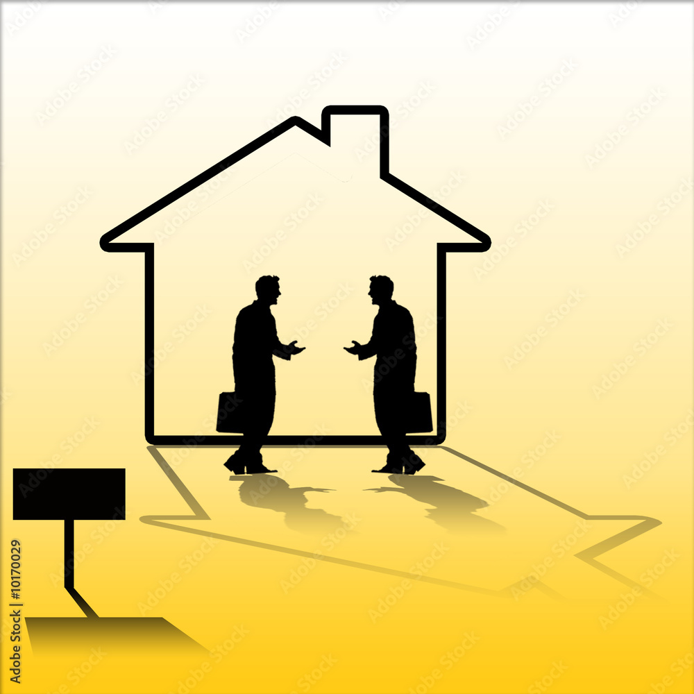 Fototapeta premium Transaction immobilière