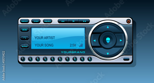 Sattelite Receiver, Blue