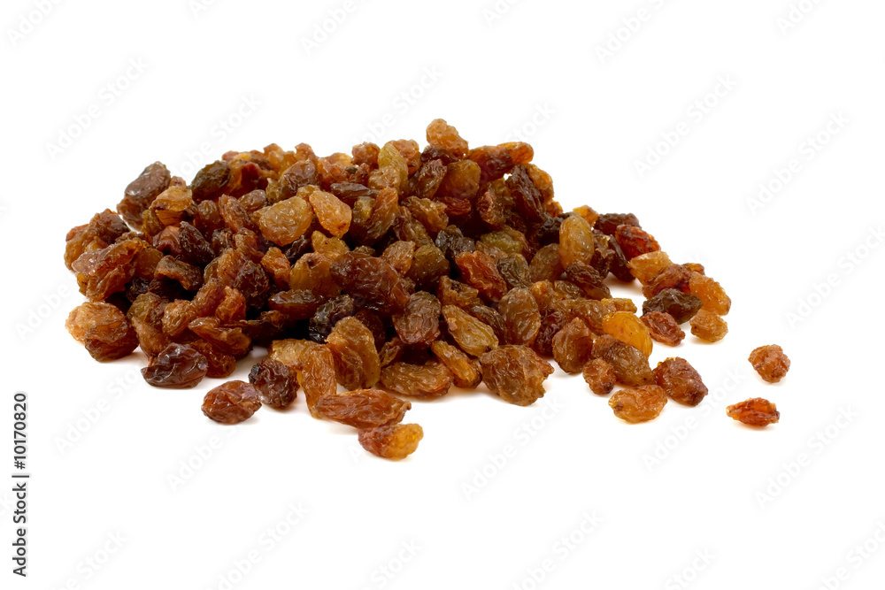 Obraz premium Raisins isolated on white