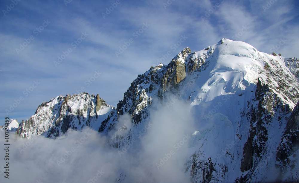 Obraz premium Im Auge des Königs von Europa - Mont Blanc