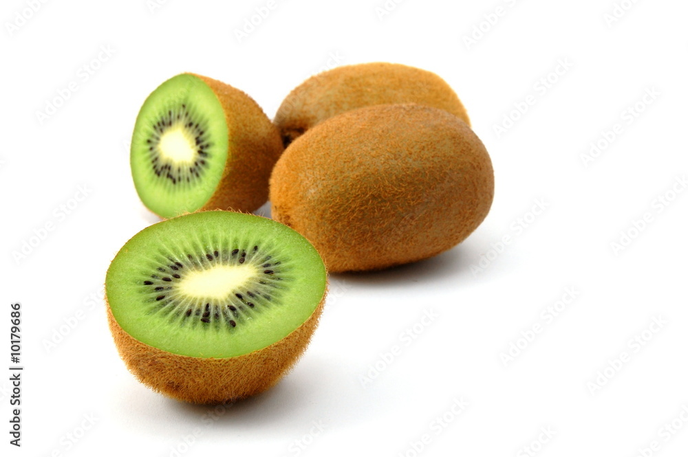 healthy green kiwi fruit isolated on white background healthy green kiwi fruit isolated on white background