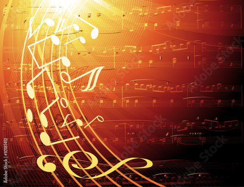 musical notes -vector background #10181412