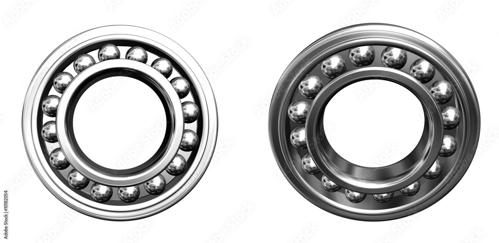 two jointed ball bearings - front projection two jointed ball bearings - front projection