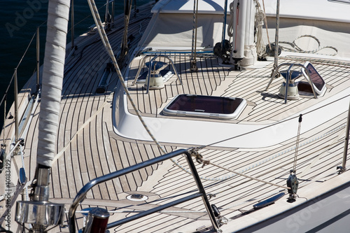 Detail image of a yacht