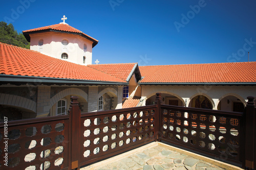 Kikkos Monastery in moutains of troodos, Cyprus photo