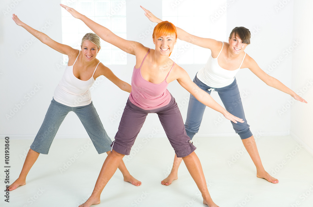 Fototapeta premium Group of exercising women