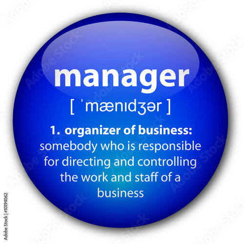 "Manager" definition button