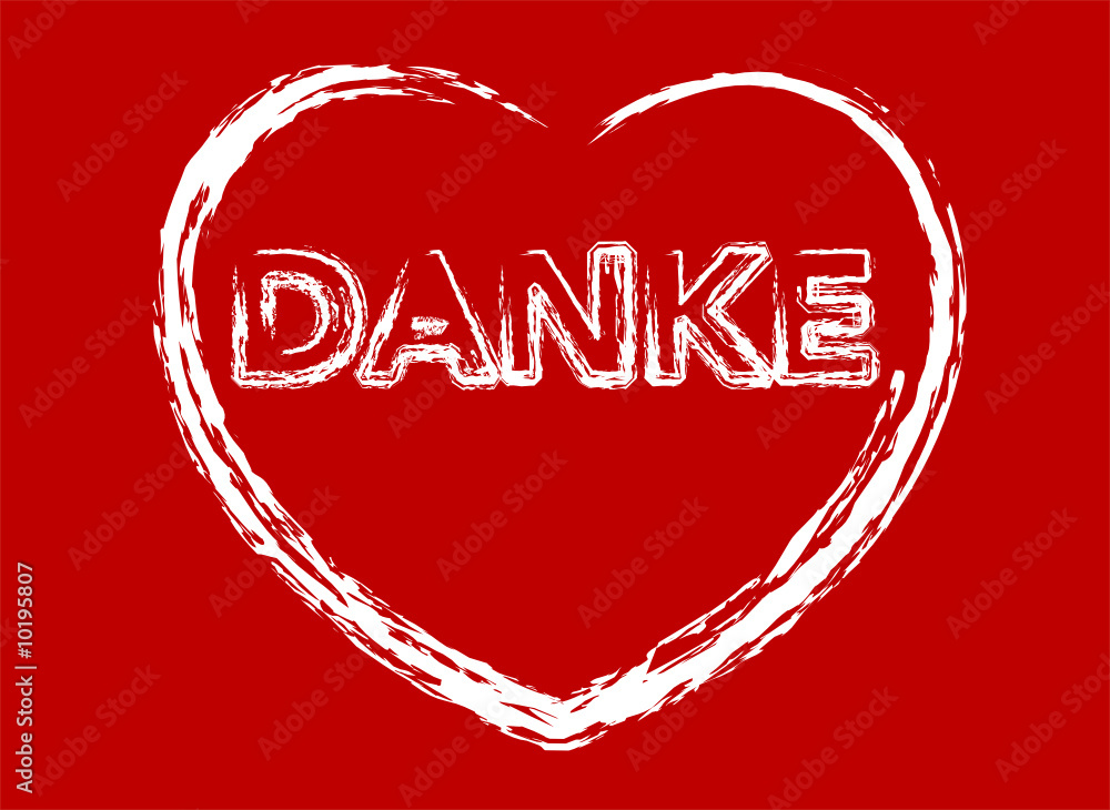 Danke mit Herz Adobe Stock