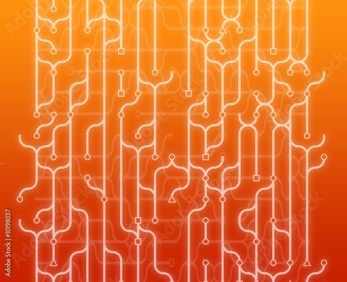 Photo Abstract illustration of circuitry electronic pattern design