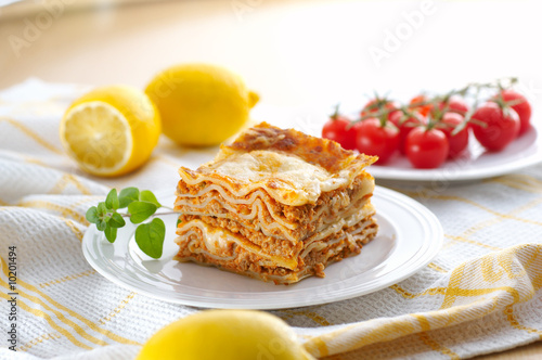 Meat lasagna pasta for dinner
