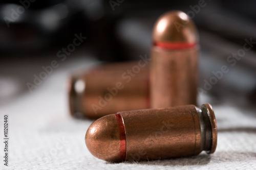 military series: macro picture of some bullets
