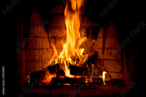 Slika na platnu Fireplace