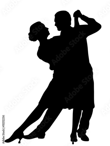 vector illustration of a couple dancing
