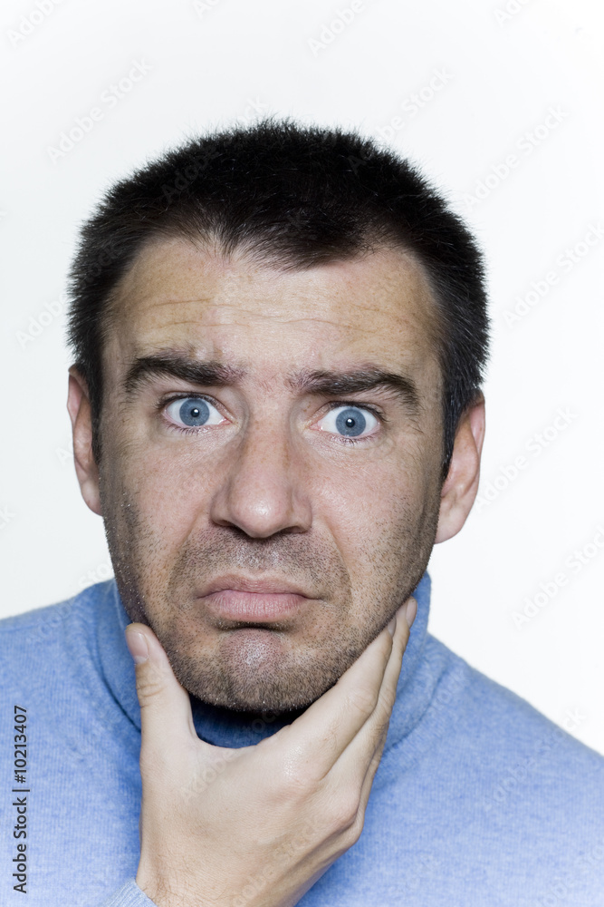 Obraz premium expressive handsome man