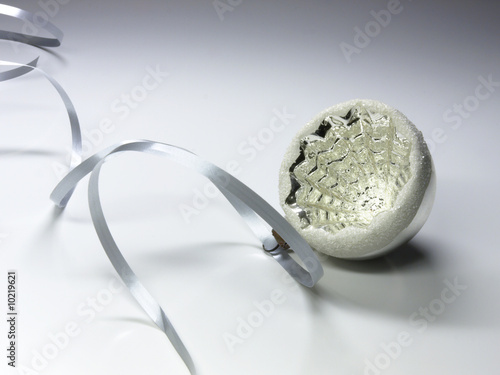 silver christmas decoration