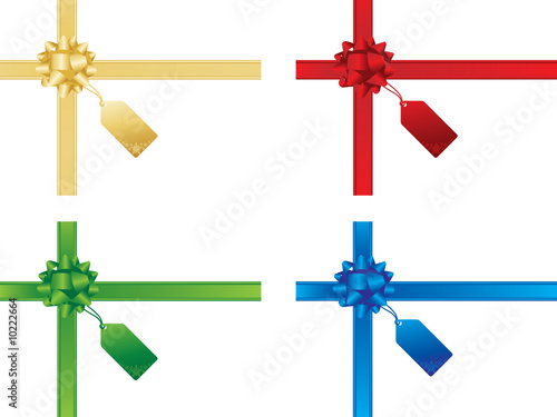 Christmas bow and gift card