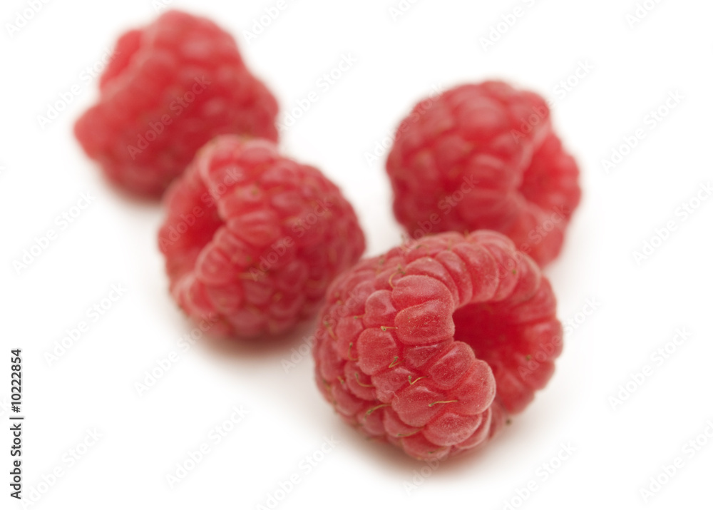 fresh raspberry on white background fresh raspberry on white background