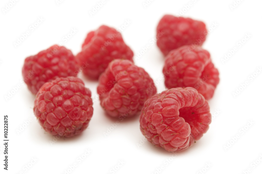 fresh raspberry on white background fresh raspberry on white background