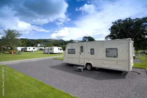 Photo camping and caravan holiday site