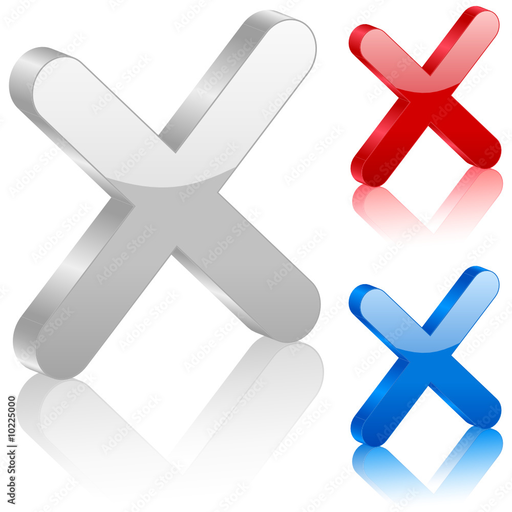 Obraz premium 3D cancel symbol