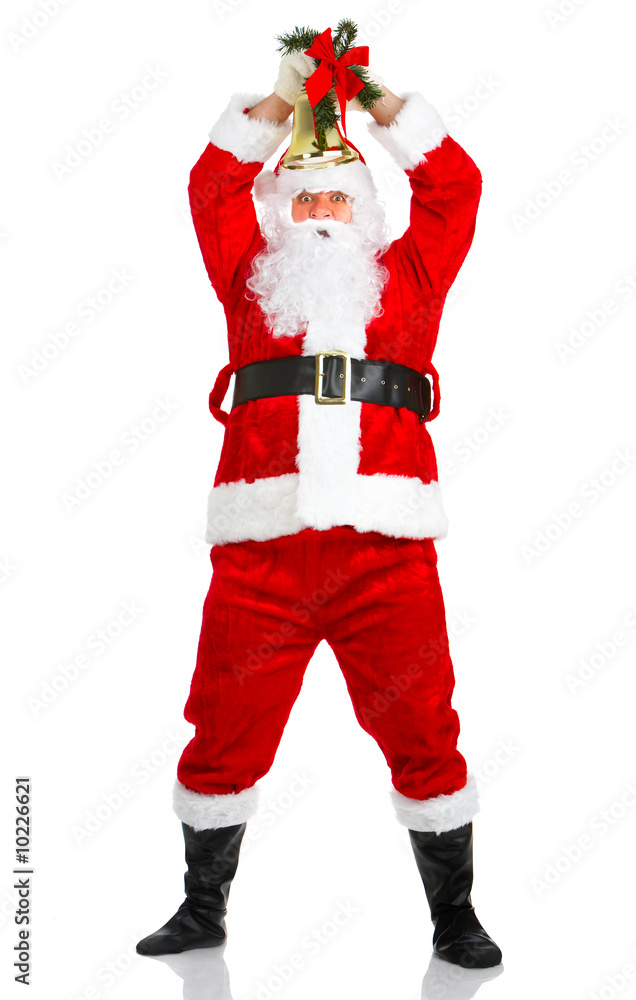Happy Christmas Santa. Isolated over white background. Happy Christmas Santa. Isolated over white background.