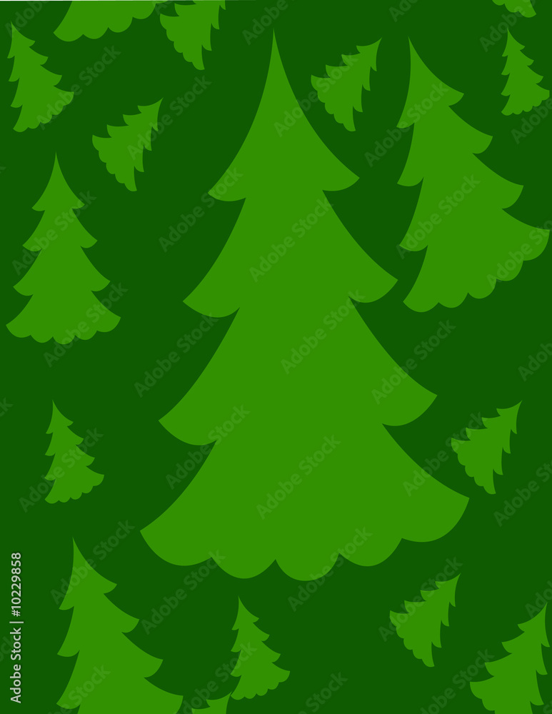 Obraz premium Seamless Christmas tree background