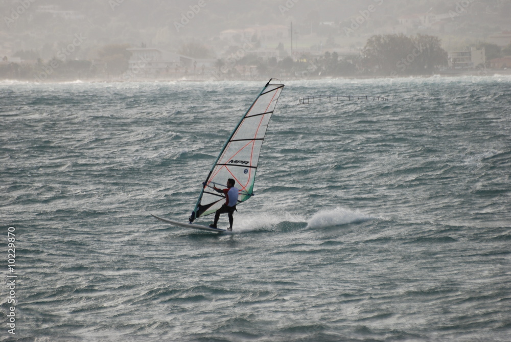Naklejka premium planche à voile