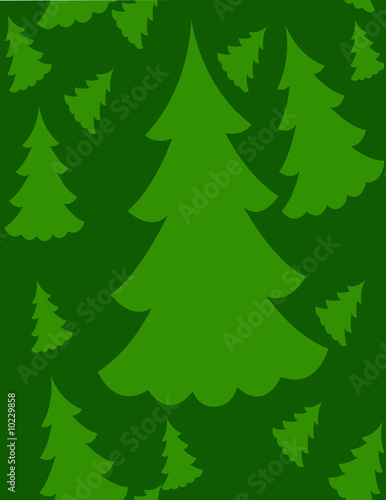 Seamless Christmas tree background