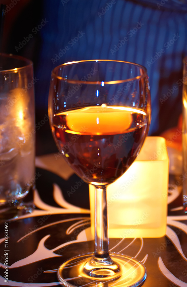 Glass of fire wine. Glass of fire wine.