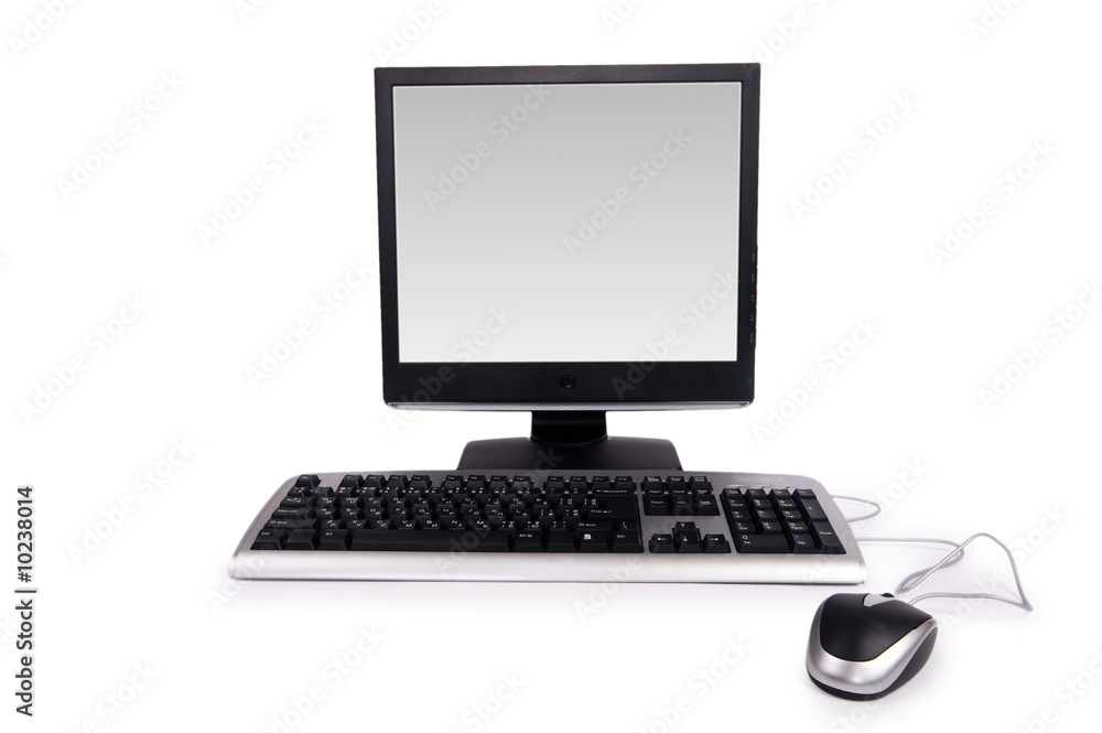 Personal computer isolated on the white background Personal computer isolated on the white background