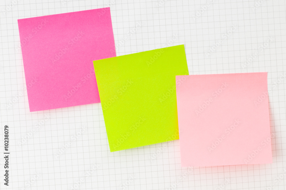 Reminder notes isolated on the white board Reminder notes isolated on the white board