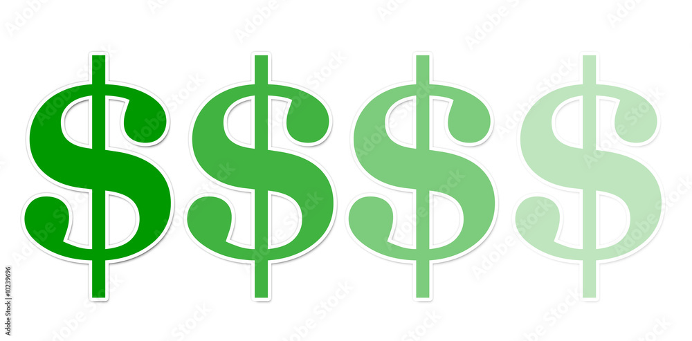 A conceptual illustration of fading wealth A conceptual illustration of fading wealth
