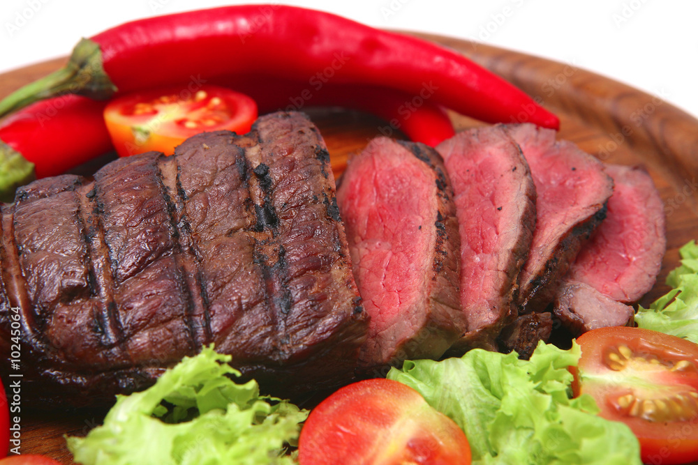 grilled beef meat steak and vegetables grilled beef meat steak and vegetables