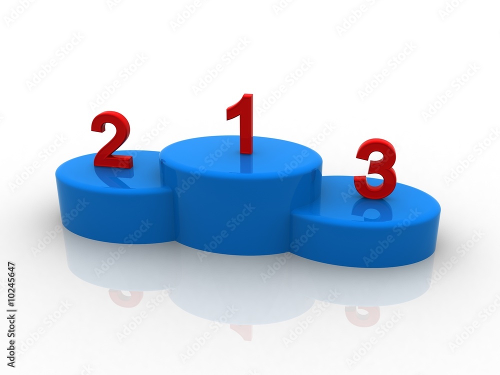 1st, 2nd and 3rd place