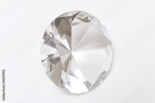 Diamond isolated on a white studio background