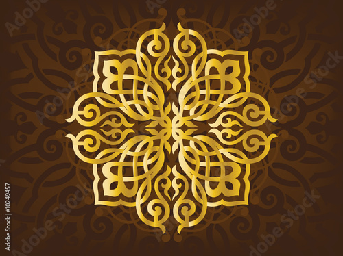 Simple Illustration for Arabic Ornamint Symbols and Backgrounds
