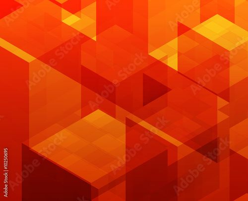 Abstract illustration wallpaper of geometric shape cubes