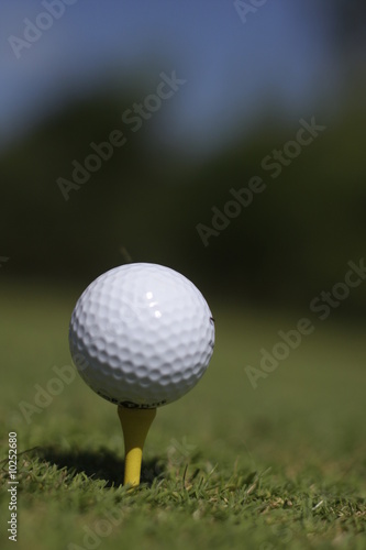 golf ball on a tee