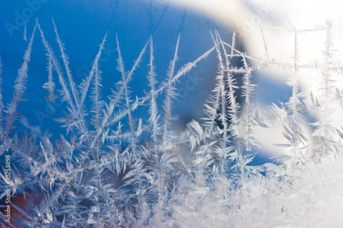 background seris: ice pattern on the window © AGphotographer