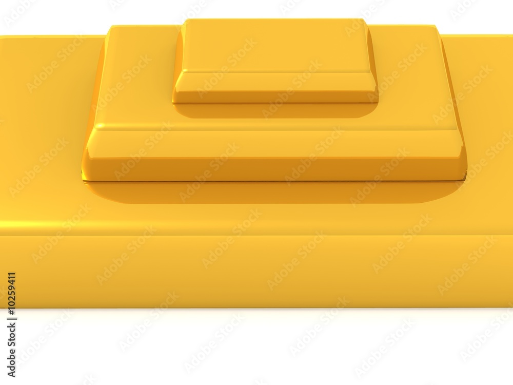 golden pyramid. 3d golden pyramid. 3d